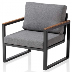 KETTLER modułowe krzesło ogrodowe OCEAN Skid z drewna tekowego, 105506-7300