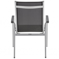 KETTLER krzesło BASIC PLUS srebrno-grafitowe, 301202-0000